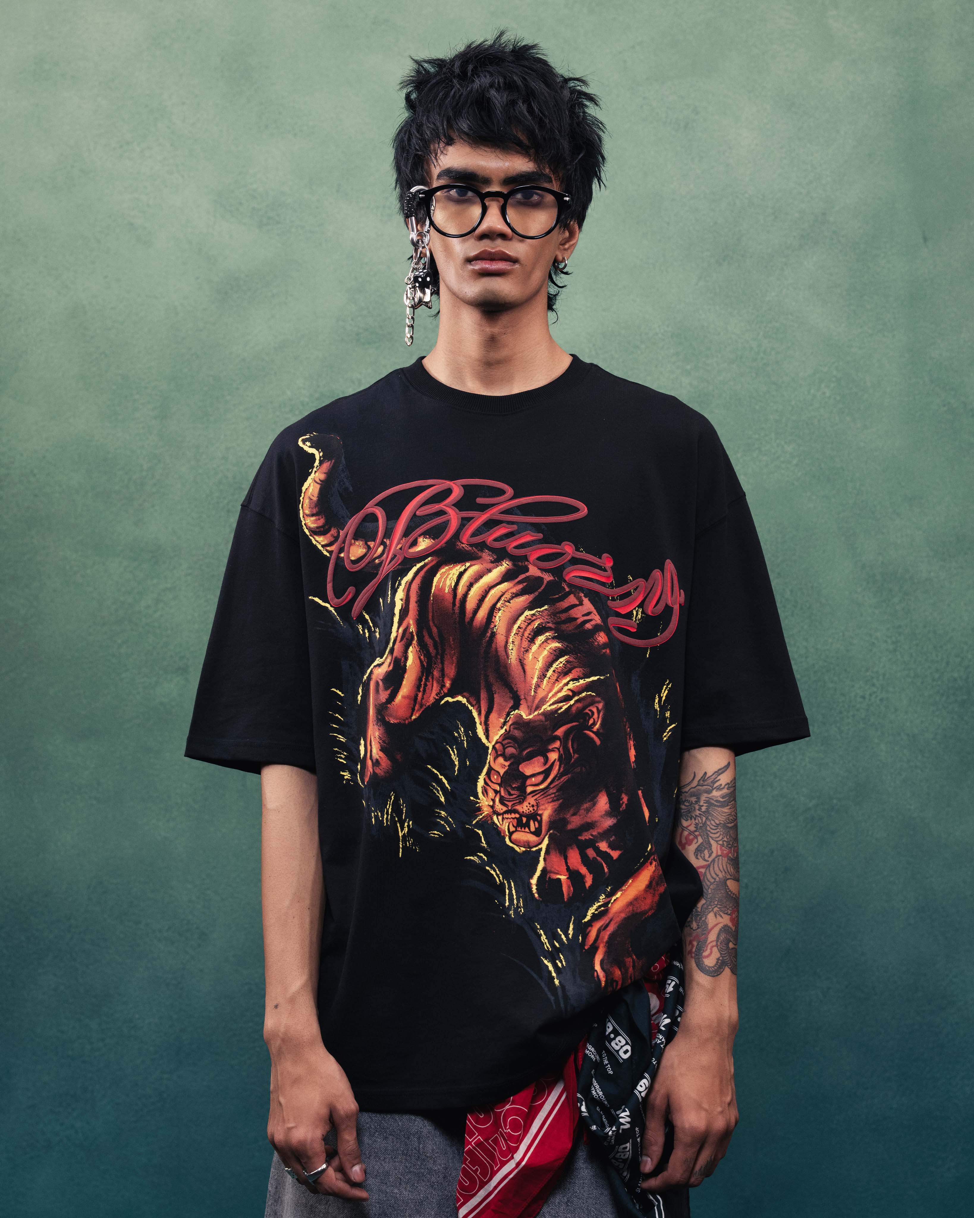 Black Tiger Fury T-Shirt